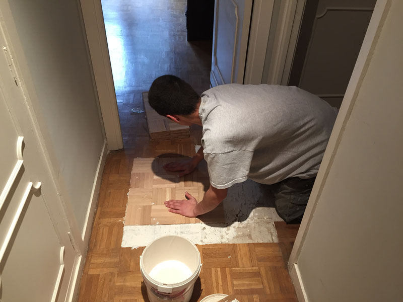 instalación de parquet